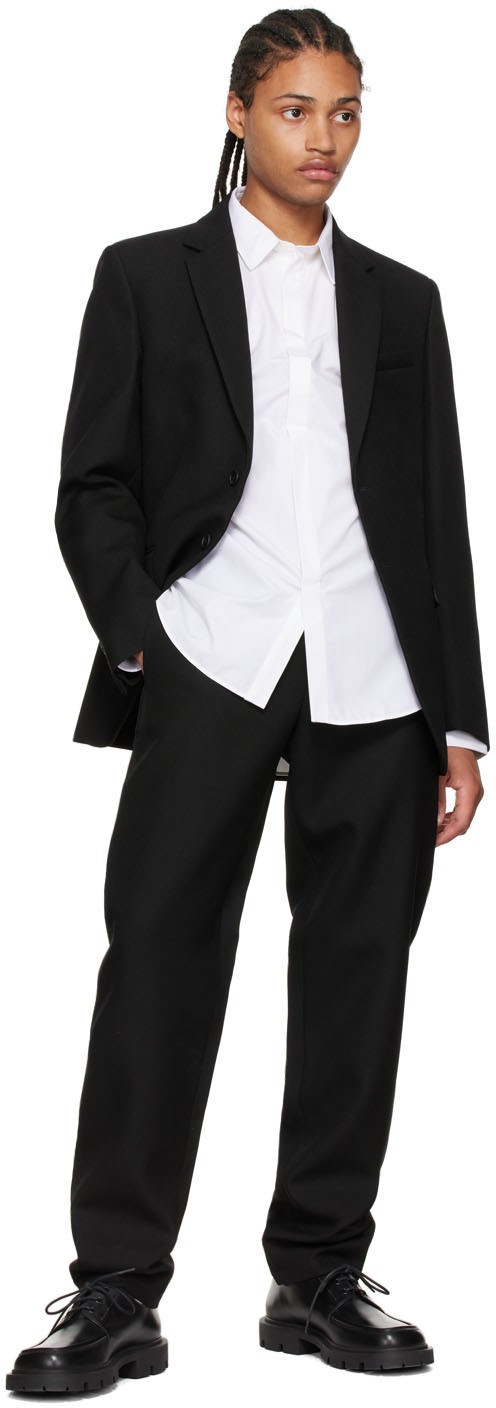 WARDROBE.NYC Black Merino Wool Blazer