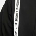 Helmut Lang Men's Stripe Logo Hoody in Black
