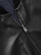 Canali - Reversible Leather and Shell Bomber Jacket - Black