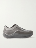 ROA - Sella Rubber-Trimmed ProWave Jacquard Trail Sneakers - Silver