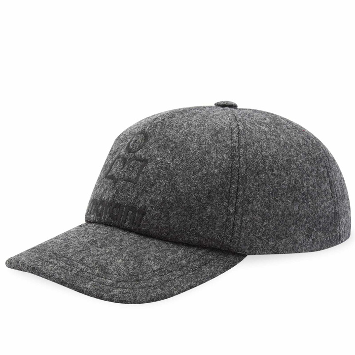 Photo: Isabel Marant Men's Tyron Logo Wool Cap in Grey