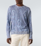 Etro Paisley silk and cashmere sweater