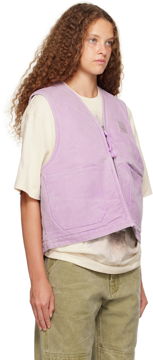 【送料&関税込】Acne Studios Layered-v-neck Vest ACNE STUDIOS Layered Cotton-Poplin And Cable-Knit Vest in