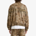 Cole Buxton Men's Piped Track Jacket in Leopard