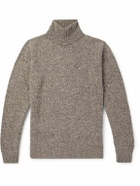 Altea - Wool and Cashmere-Blend Rollneck Sweater - Brown