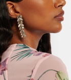 Erdem Embellished drop earrings