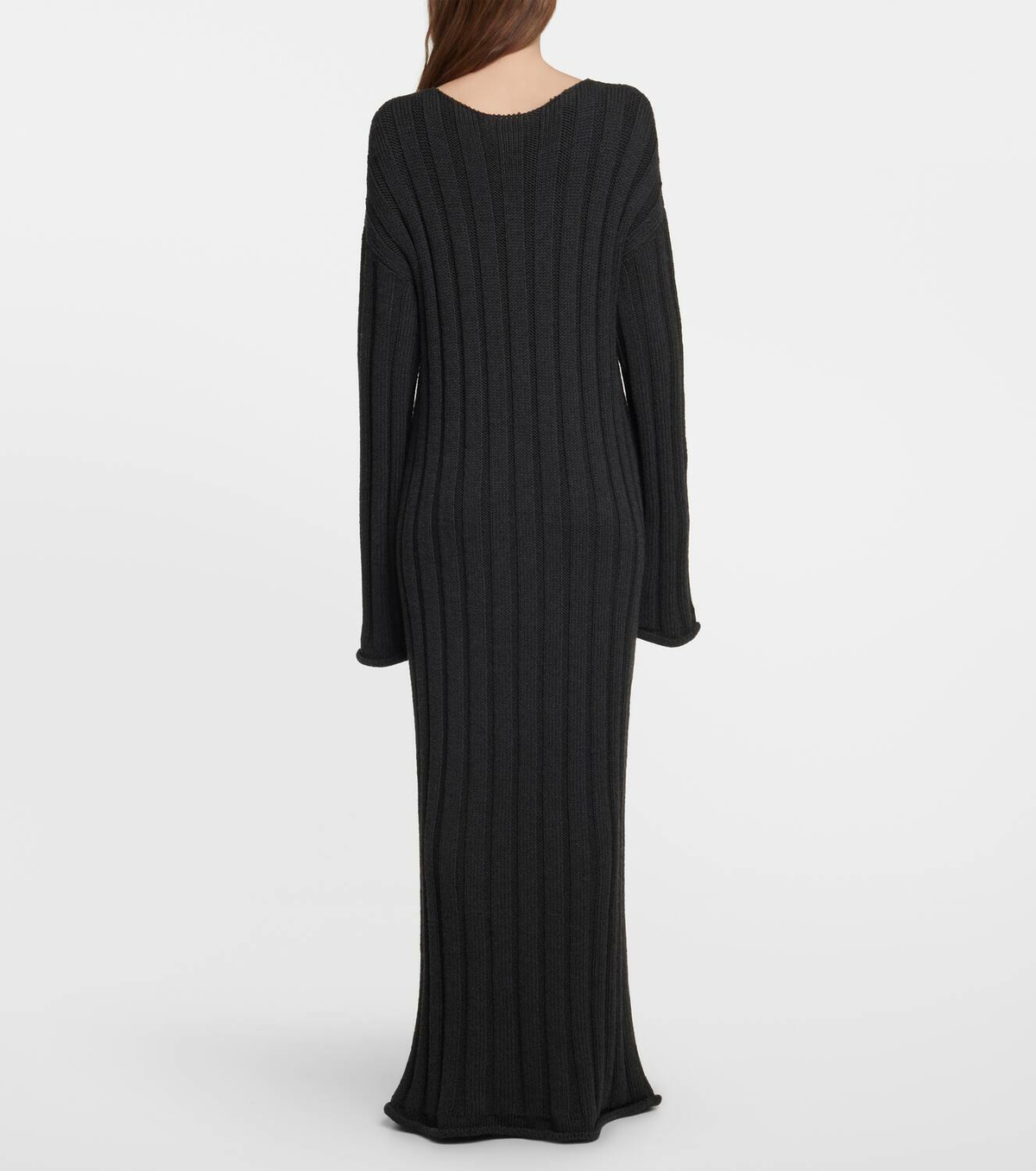 The Row Ribbed-knit wool maxi dress The Row