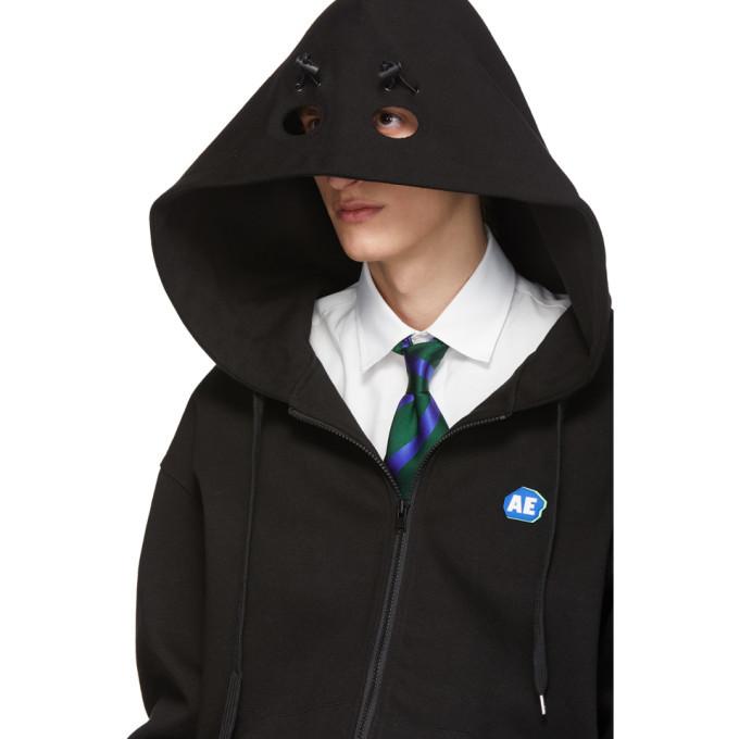 ADER error Black Stone Zip-Up Hoodie ADER error