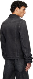 Jean Paul Gaultier Black Oversized Sleeves Denim Jacket