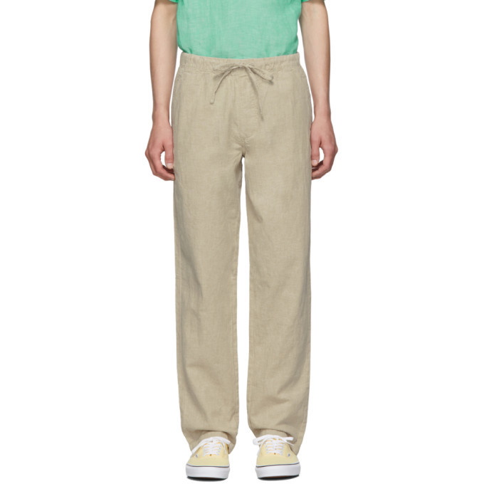 Photo: Onia Beige Linen Carter Trousers