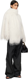 Dries Van Noten White Gusto Scarf