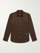 Wales Bonner - Doshi Button-Down Jacquard-Knit Shirt - Brown