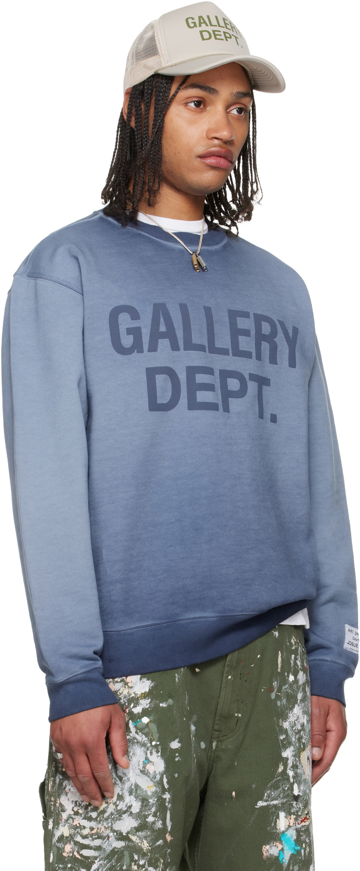 Gallery Dept. Blue Basic Crewneck Sweatshirt