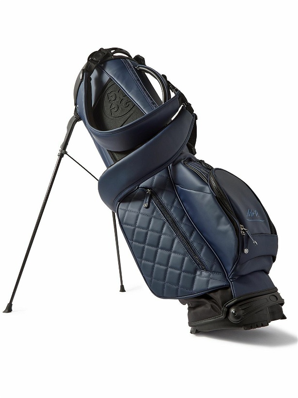 Photo: Mr P. - G/FORE Golf Daytona Logo-Embroidered Leather Caddie Bag