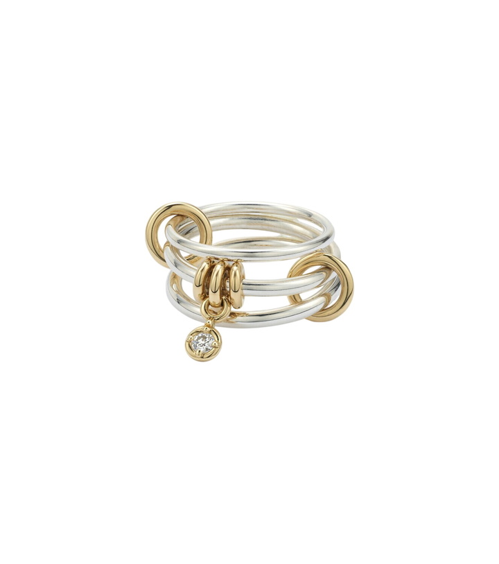Photo: Spinelli Kilcollin Piera 925 sterling silver and 18kt gold ring with diamond