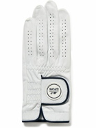 Mr P. - G/FORE Golf Logo-Appliquéd Leather Gloves - White