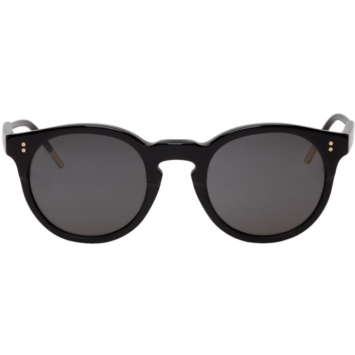 Photo: Dolce and Gabbana Black Round Sunglasses