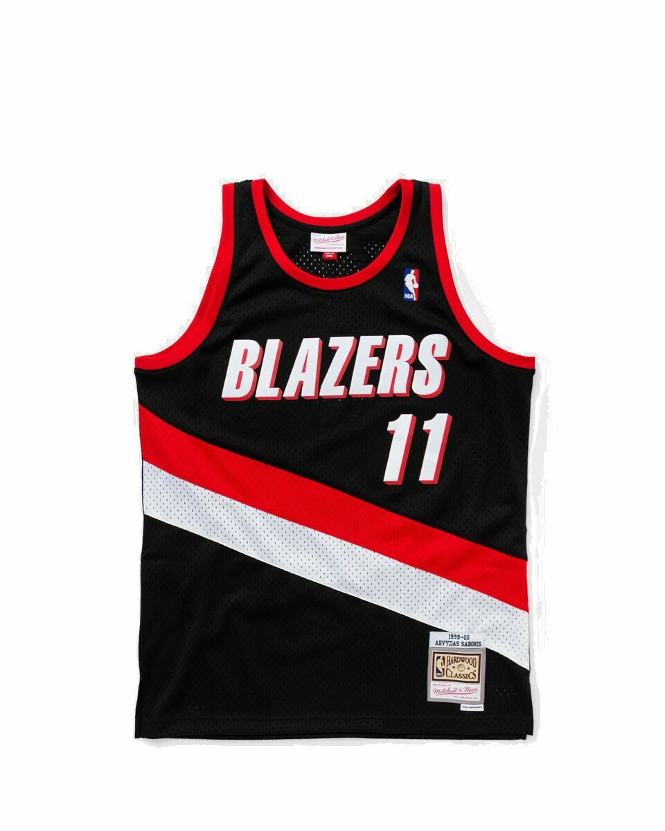 Photo: Mitchell & Ness Nba Swingman Jersey Portland Trail Blazers Road 1999 00 Arvydas Sabonis #11 Black - Mens - Jerseys