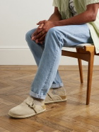 Polo Ralph Lauren - Turbach Jute-Trimmed Suede Clogs - Neutrals