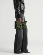 Roberto Cavalli Womens Clutch Military in Green