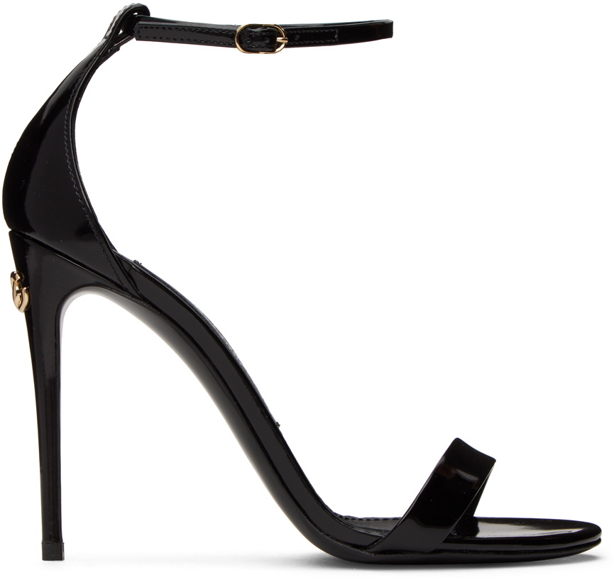 Dolce & Gabbana Black Keira Crystals Heels Sandals Shoes main image 0