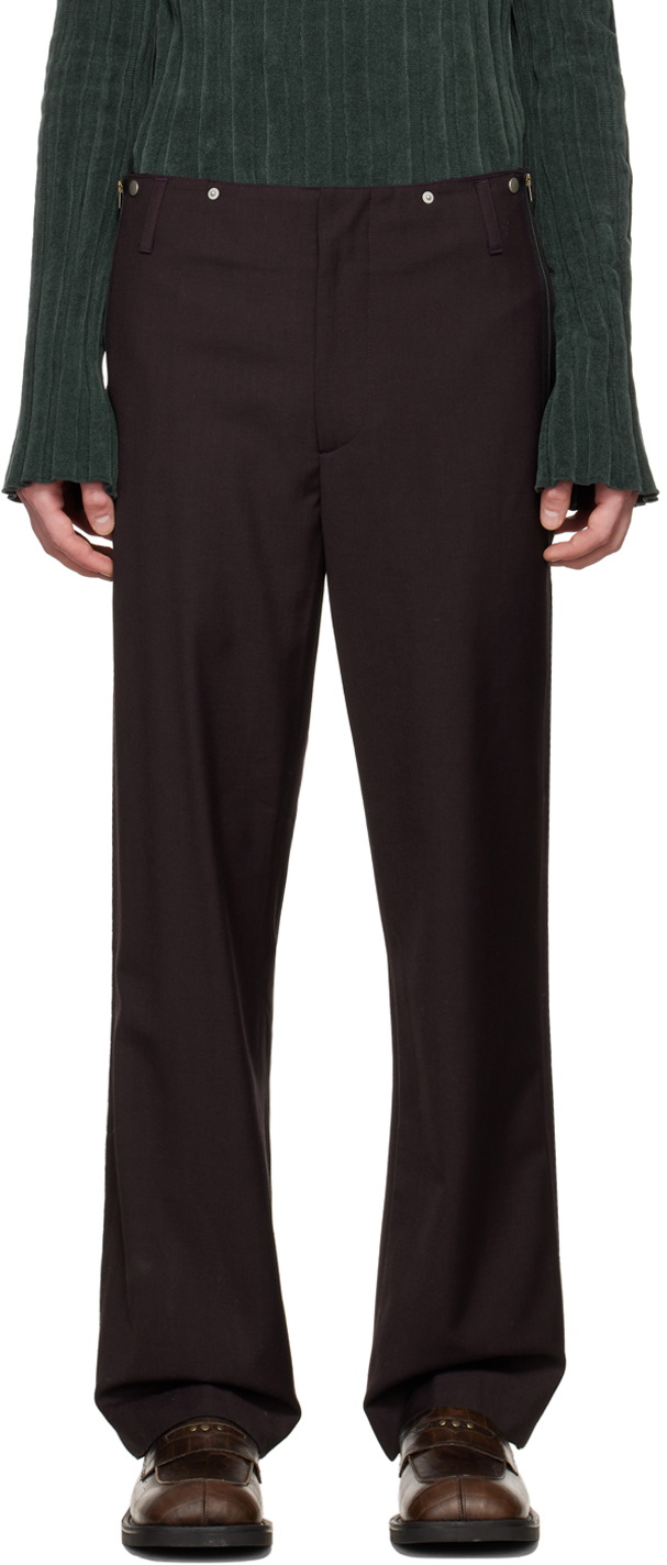 TheOpen Product SSENSE Exclusive Purple Side Taped Trousers