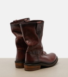 Miu Miu Foule leather ankle boots