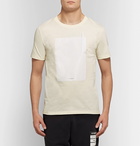 Maison Margiela - Shell-Trimmed Cotton-Jersey T-Shirt - Men - Cream