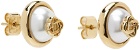 Casablanca Gold Dome Earrings