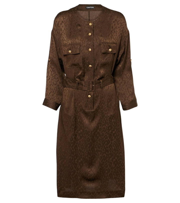 Photo: Tom Ford Silk jacquard midi dress