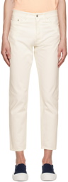 Maison Kitsuné Off-White Tapered Jeans