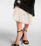 Xu Zhi Sequined organza midi dress