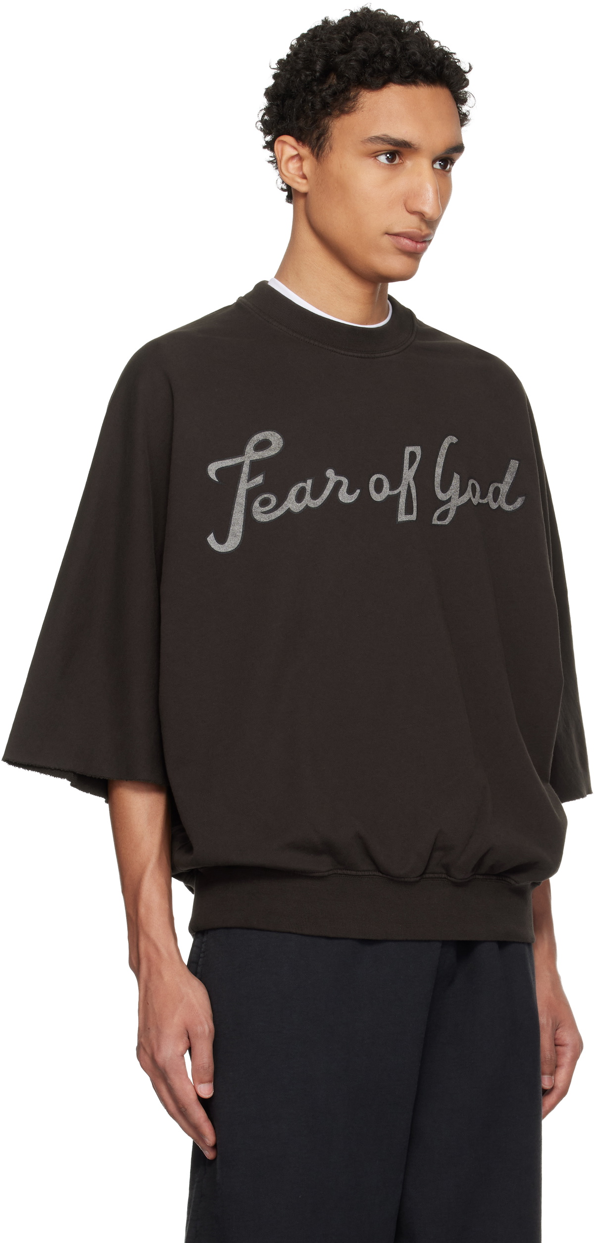 Fear of God Brown '43' Cut Sleeve Sweatshirt