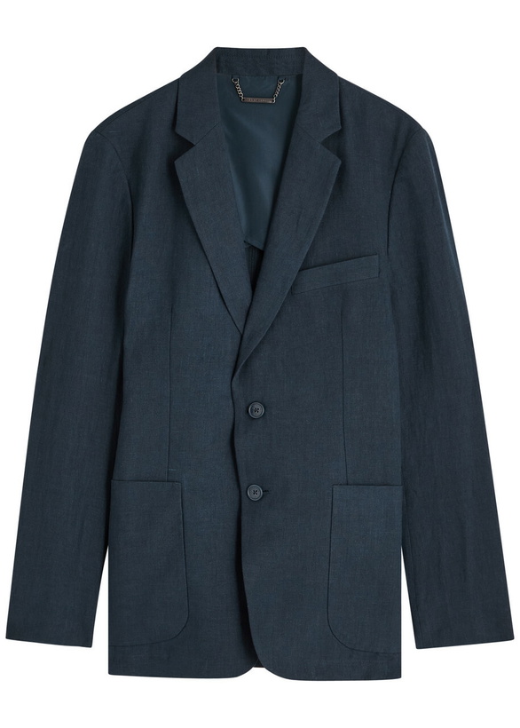 Photo: Percival Tailored Linen Blazer Navy