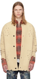 Andersson Bell Beige Roghen Wool Long Cardigan