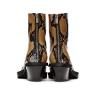 1017 ALYX 9SM Brown Snake Leone Zip Boots