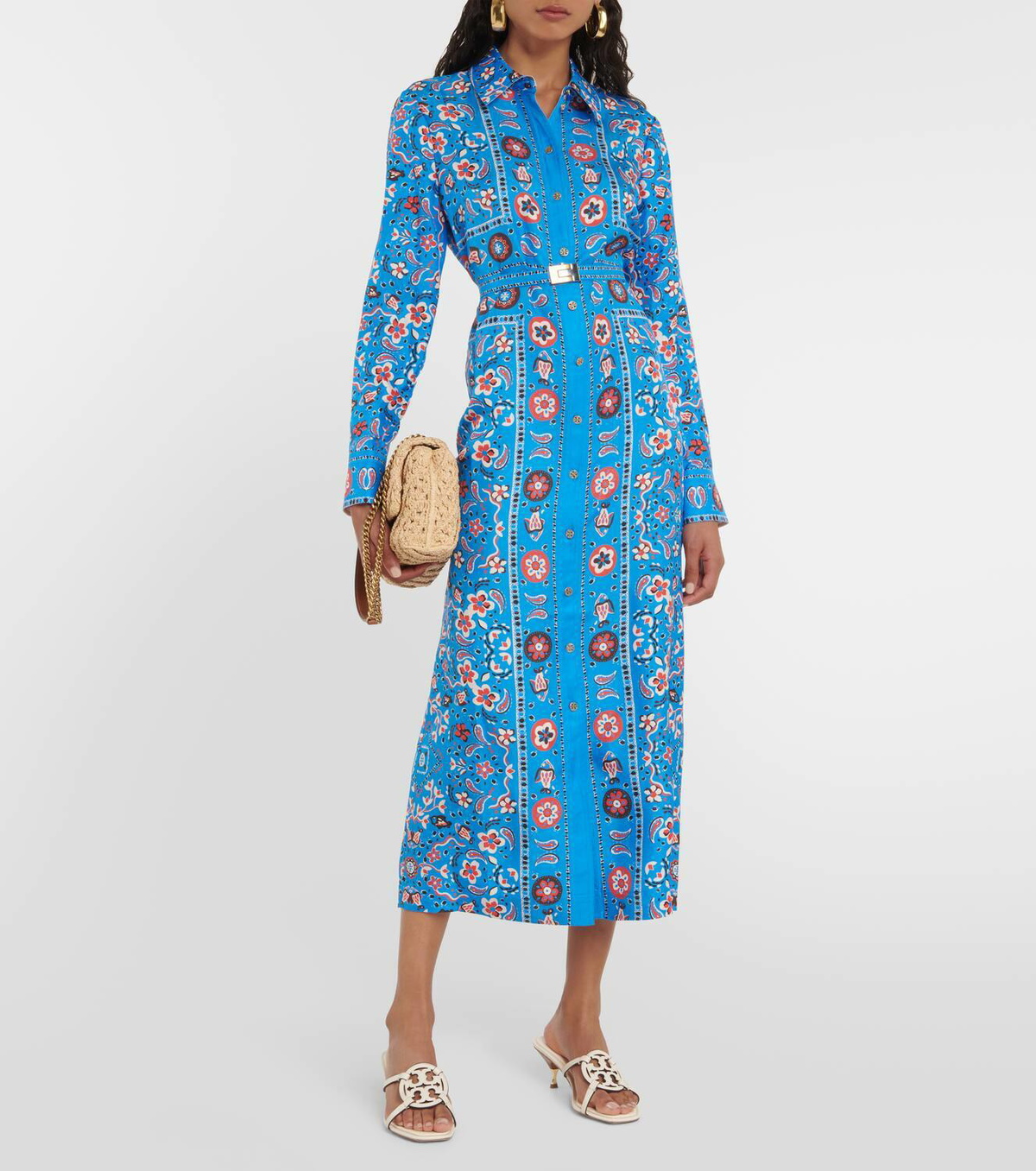 【送料 関税込】Tory Burch Printed cotton and silk minidress Printed silk minidress in multicoloured - Tory Burch | Mytheresa