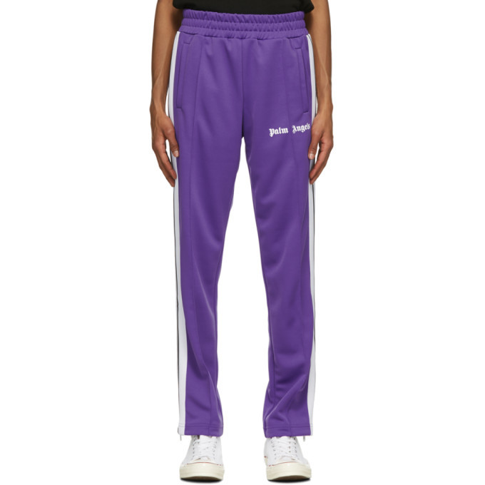 Photo: Palm Angels Purple Classic Slim Track Pants