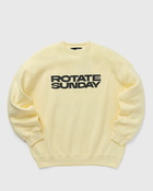 Rotate Birger Christensen Sweat Logo Crewneck Yellow - Womens - Sweatshirts