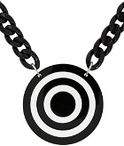 Anna Sui SSENSE EXCLUSIVE Black Bullseye Pendant Necklace