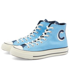 Converse Men's Chuck 70 Letterman Sneakers in Lt. Blue/Navy/Egret