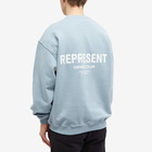 Represent Men's Owners Club Crew Sweat in Baby Blue