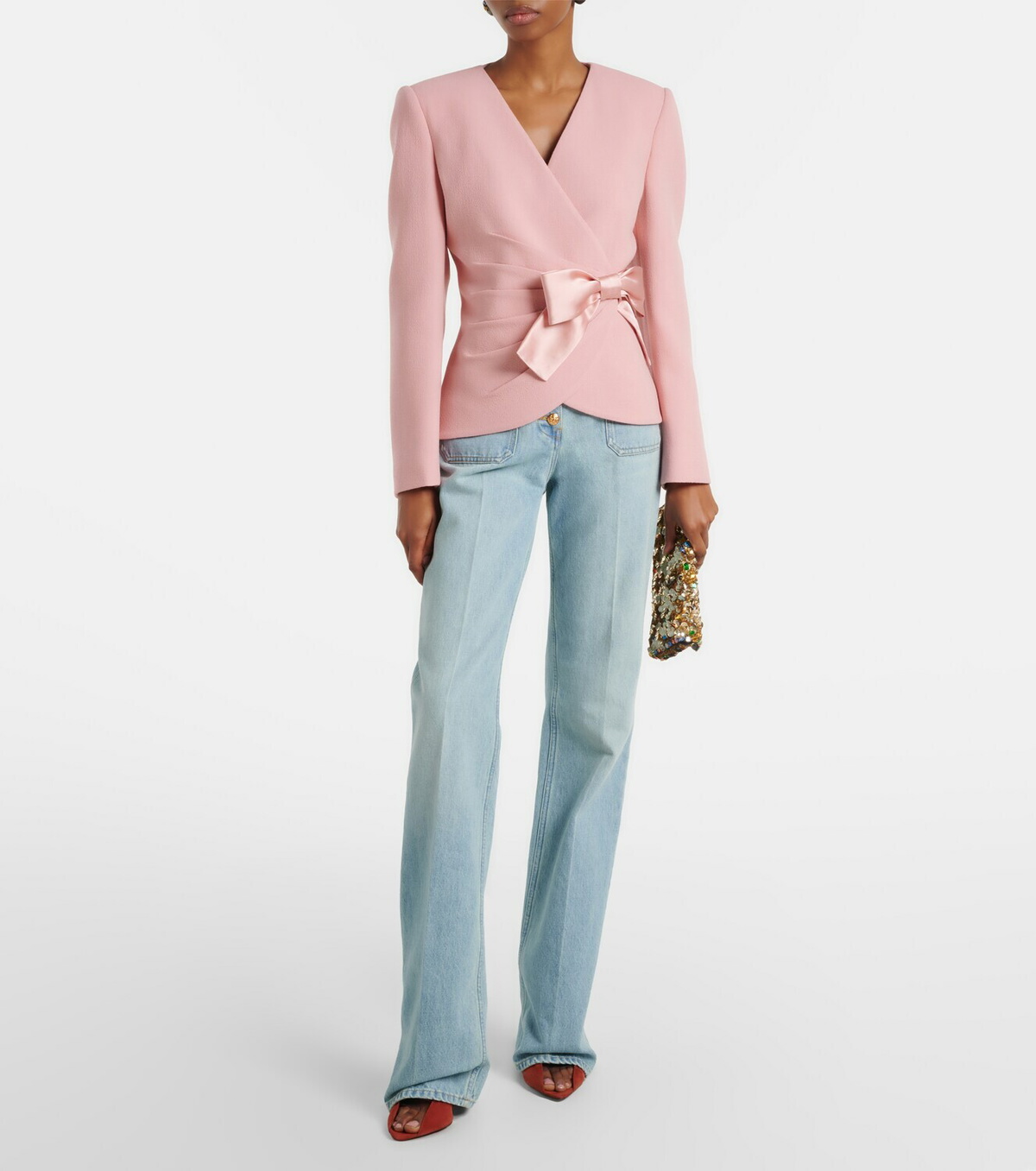 Valentino High-rise straight jeans