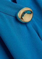 Joseph Aly Cascading Crepe Midi Dress Blue