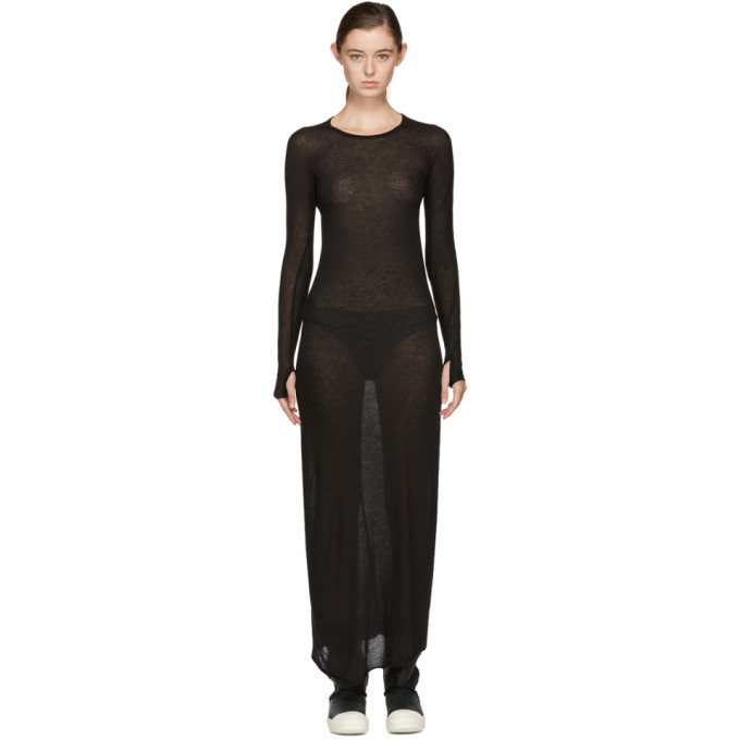 Photo: Boris Bidjan Saberi Black Long Sleeve T-Shirt Dress