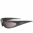 Balenciaga Eyewear BB0253S Sunglasses in Black/Grey