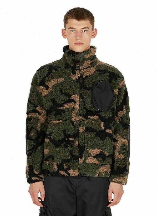 Photo: Camouflage Fleece Jacket in Green