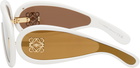 LOEWE White Oversized All Around Shield Sunglasses