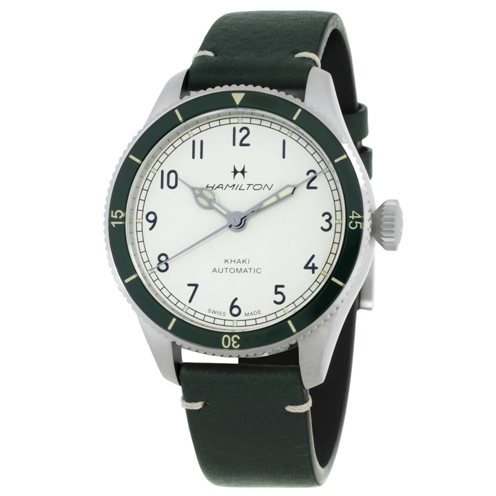 Photo: Hamilton Khaki Aviation Pilot Pioneer Automatic White Dial Mens Watch H76255810