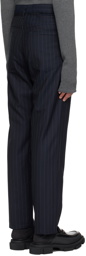 Camiel Fortgens Navy Pinstripe Trousers